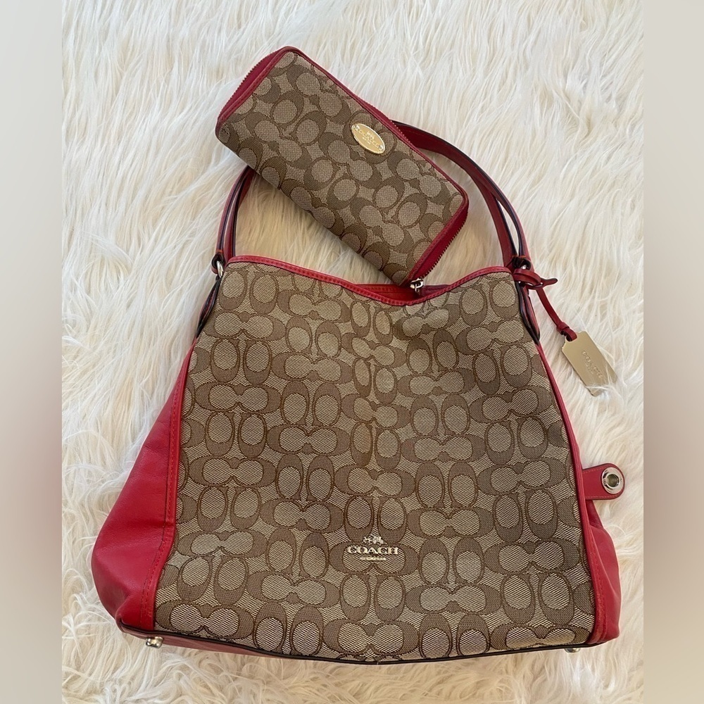 👜 COACH 👜EDIE SHOULDER BAG 31 IN SIGNATURE (COACH‎ F36466) - Picture 15 of 15